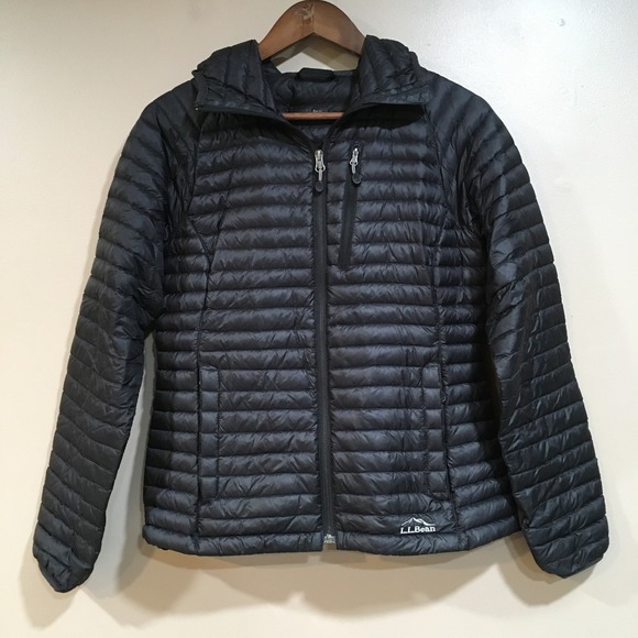 L.L. Bean Jackets & Blazers - LL Bean Ultralight 850 Down Hooded Puffer Jacket Womens XS Black Outdoor Quilted